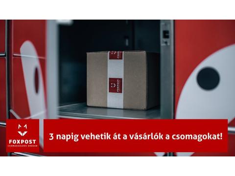 Foxpost csomagmegőrzési idő változás 3 nap